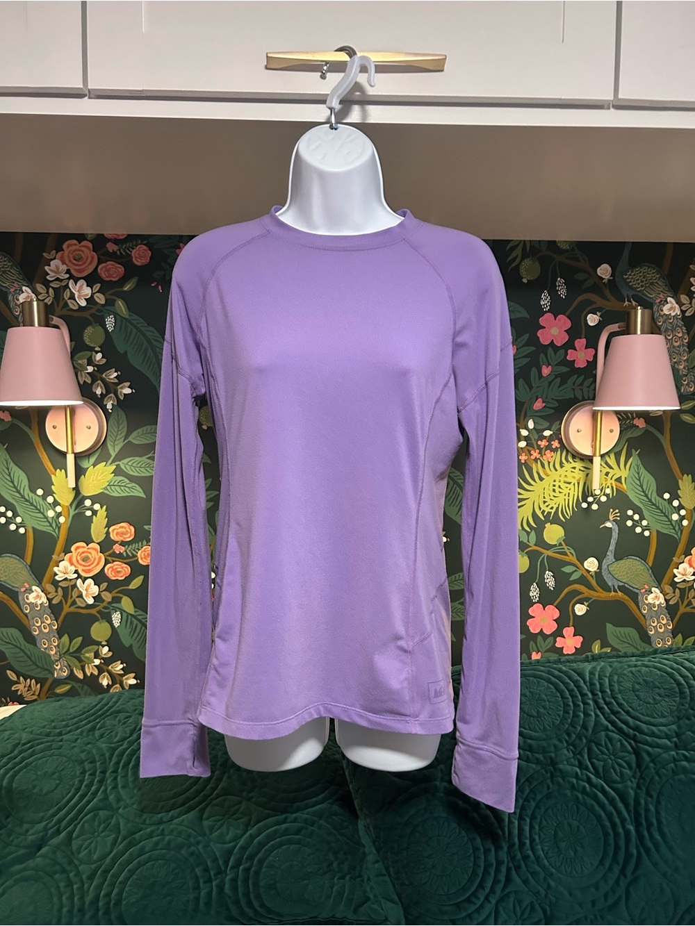 REI Co-op Active Pursuits Long Sleeve Running Top Purple Medium M